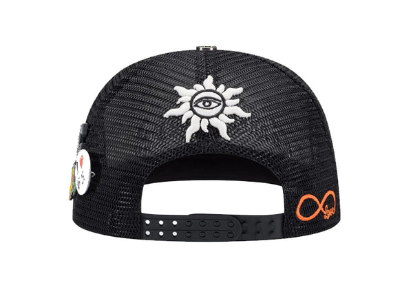 Godspeed Forever Trucker Hat Black/Blue/Orange