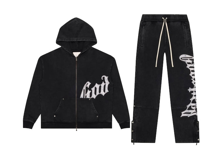 Godspeed OG Logo Sweatsuit - Washed Black