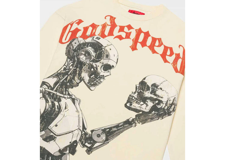 Godspeed Mankind vs AI Longsleeve Tee Cream