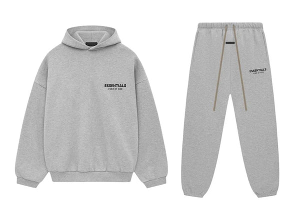 Fear of God Essentials Sweatsuit 'Heather Grey' (FW24)