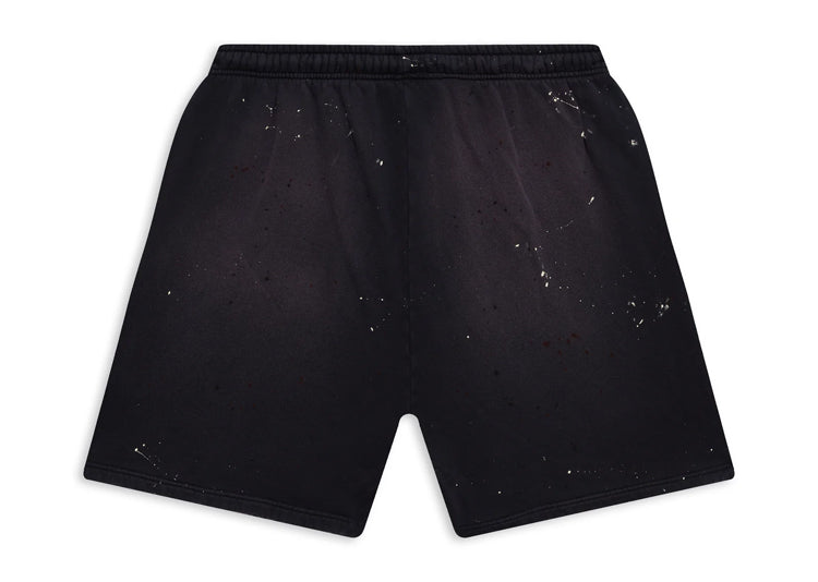 Hellstar Studios Sweat Shorts 'Black Paint Splatter'