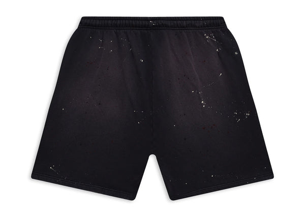 Hellstar Studios Sweat Shorts 'Black Paint Splatter'