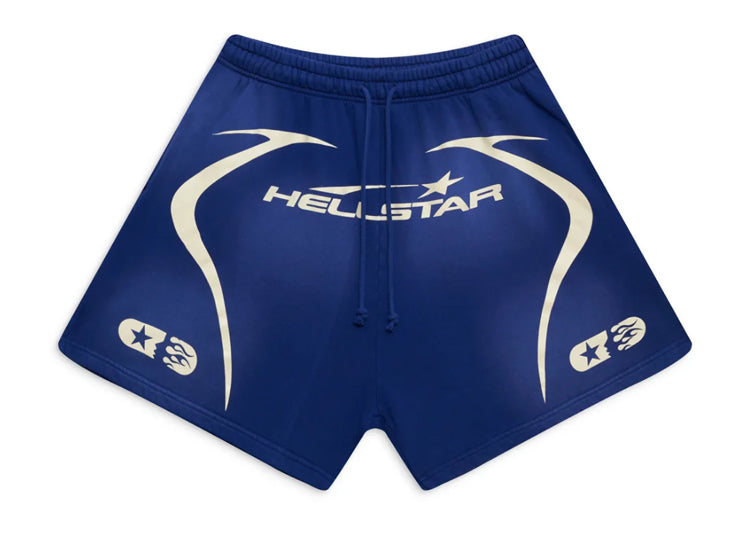 Hellstar Warm Up Sweat Shorts 'Blue'