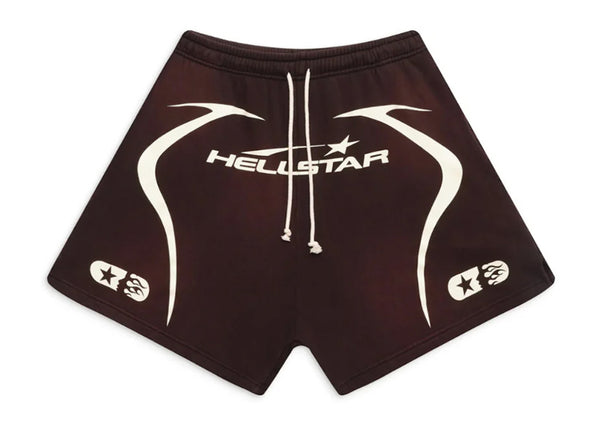 Hellstar Warm Up Sweat Shorts 'Brown'