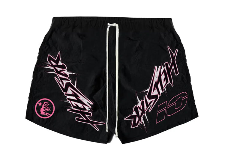 Hellstar Waxed Nylon Athletic Shorts