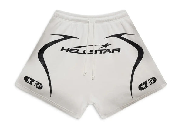 Hellstar Warm Up Sweat Shorts 'White'