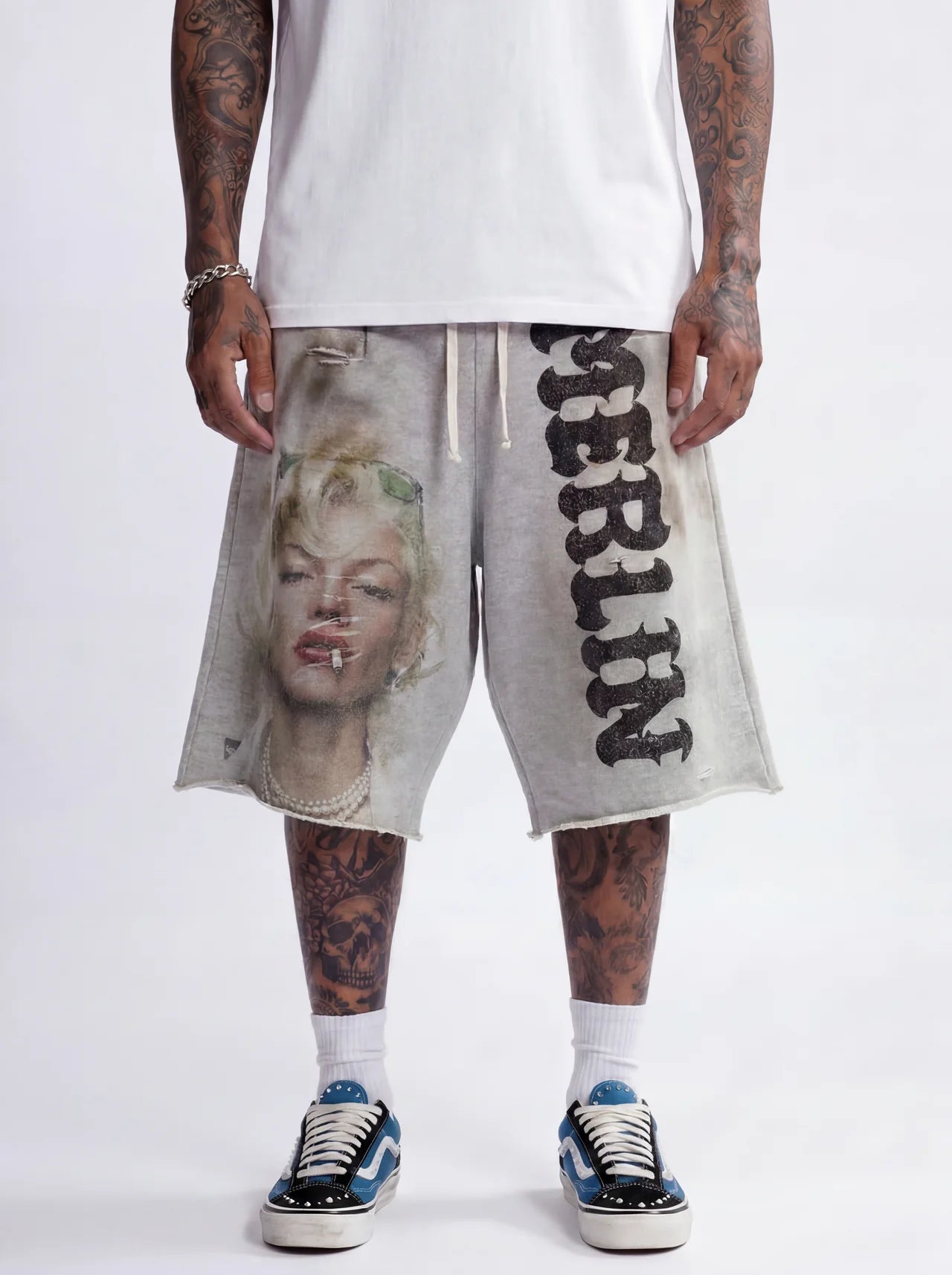 Merlin Wife of Pain 3QTR Shorts (Grey)
