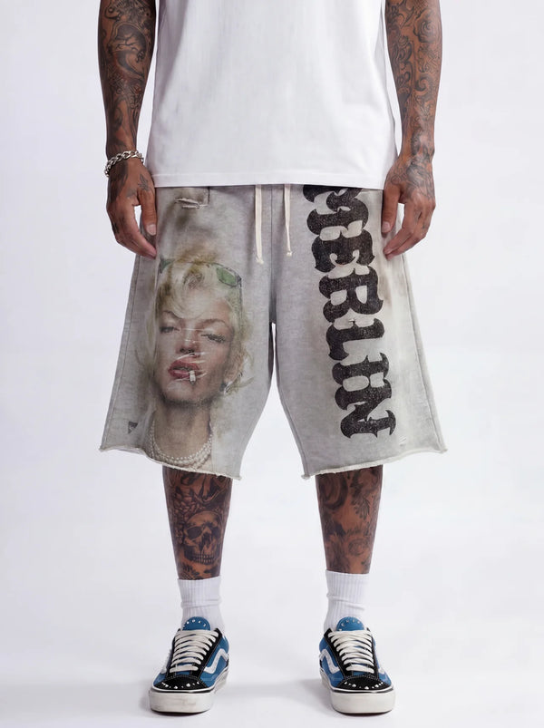 Merlin Wife of Pain 3QTR Shorts (Grey)
