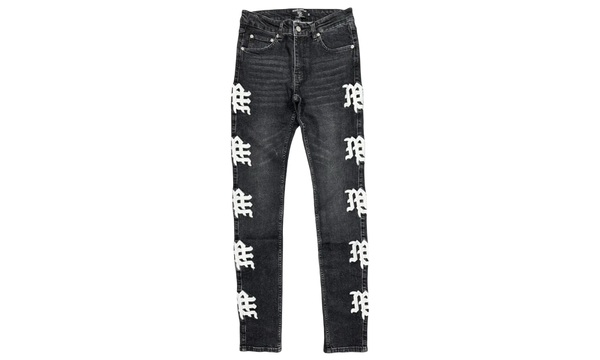 Mixed Emotion Monogram Denim (Black Wash)