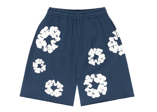 Denim Tears Cotton Wreath Sweatshorts (Navy)