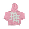 Mixed Emotion E.N.D. Rhinestone Zip Up Hoodie (Pink)