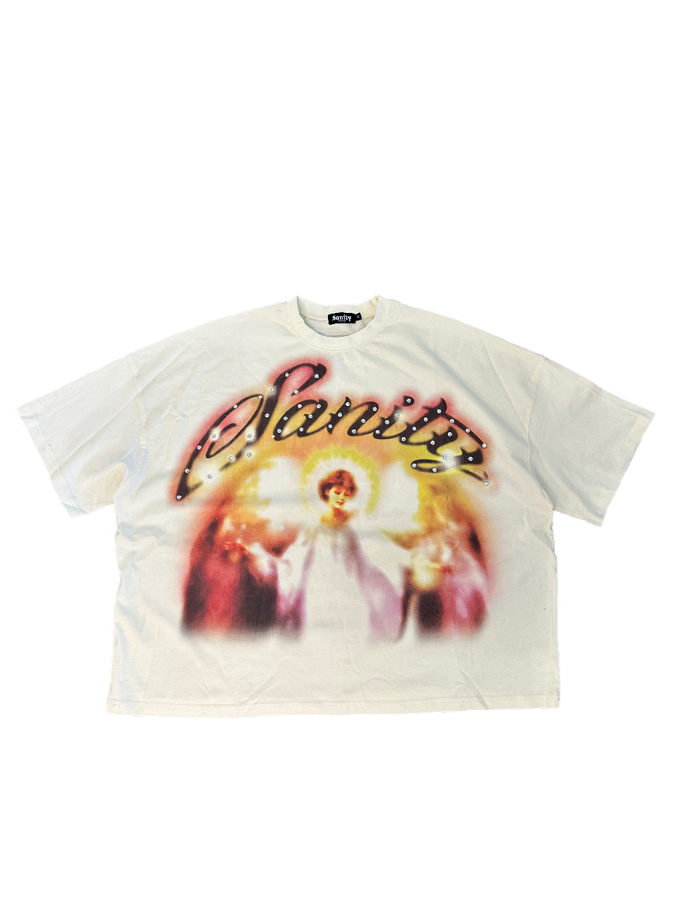 SANITY4EVA GUARDIAN ANGEL TEE (CREAM)