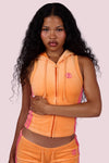 Body By Raven Velour Short Set (Orange)