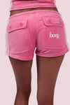 Body By Raven Velour Short Set (Pink)