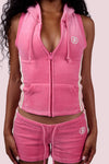 Body By Raven Velour Short Set (Pink)