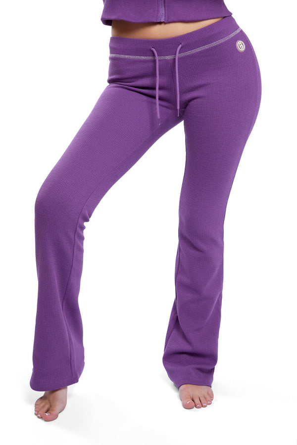 BodyByRaven Waffle Knit Sweatsuit (Purple)