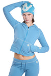 BodyByRaven Waffle Knit Sweatsuit (Blue)